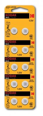 Батарейки Kodak AG10 (389) LR1130, LR54 10BL (100)
